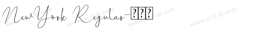NewYork Regular字体转换